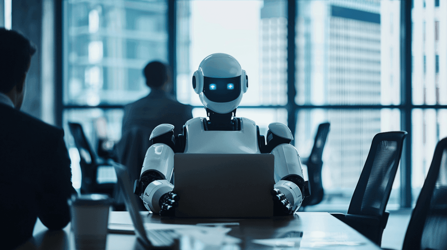 AI working in an office