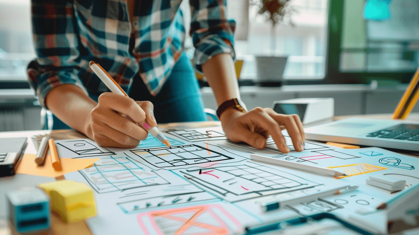 Person working on a project