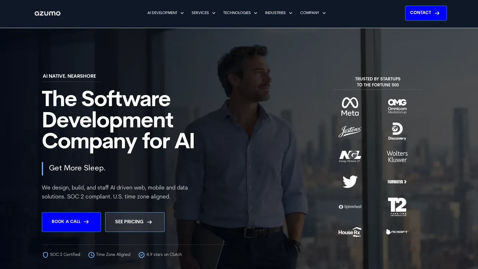 Azumo homepage