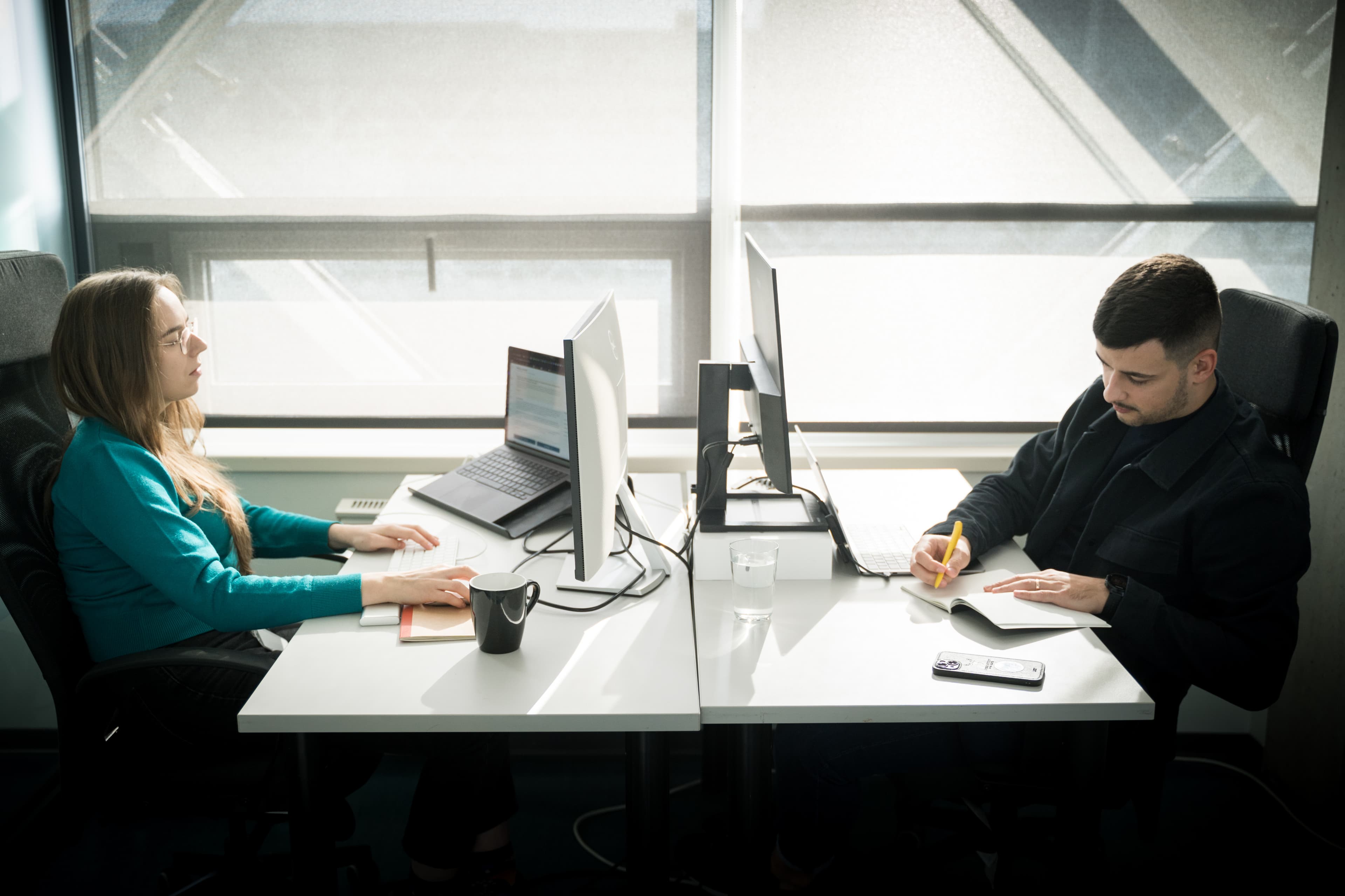 Das Idea Link Team bei der Zusammenarbeit