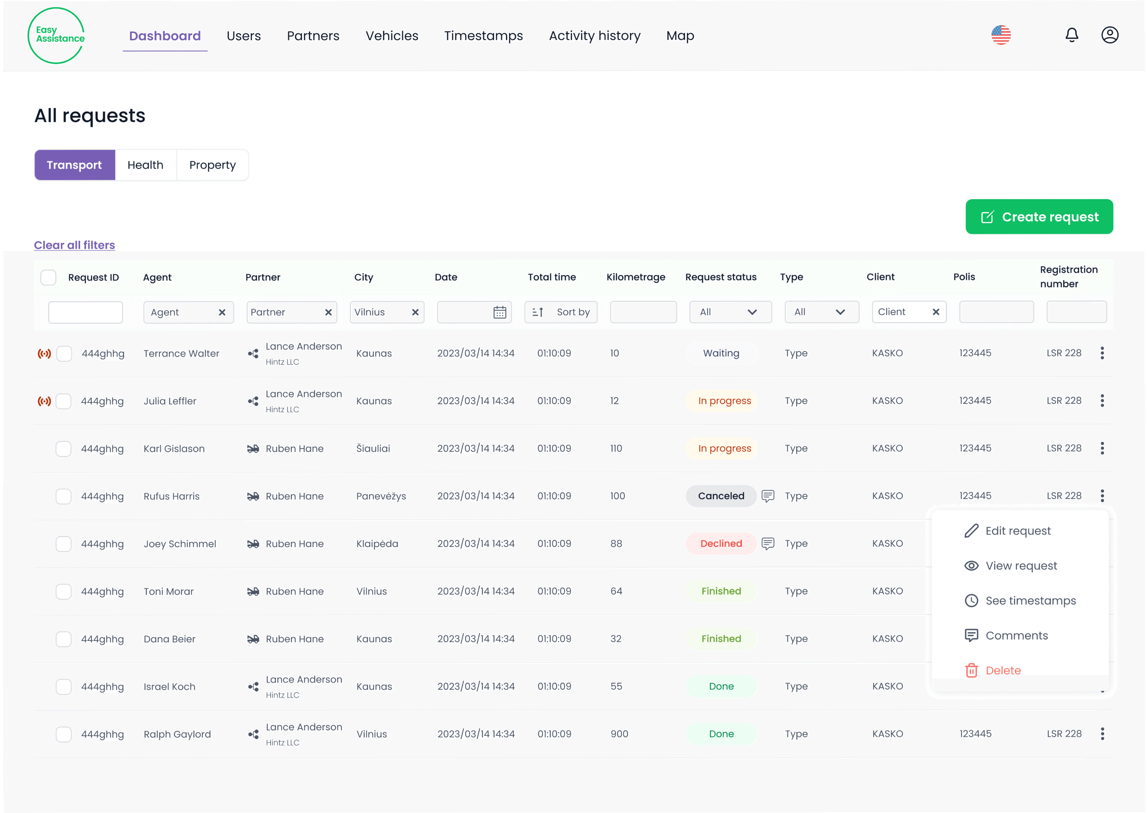 Bubble app table view