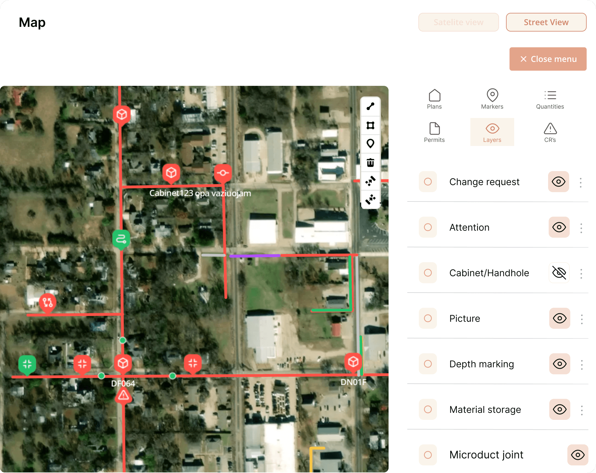 Open Infra mobile view