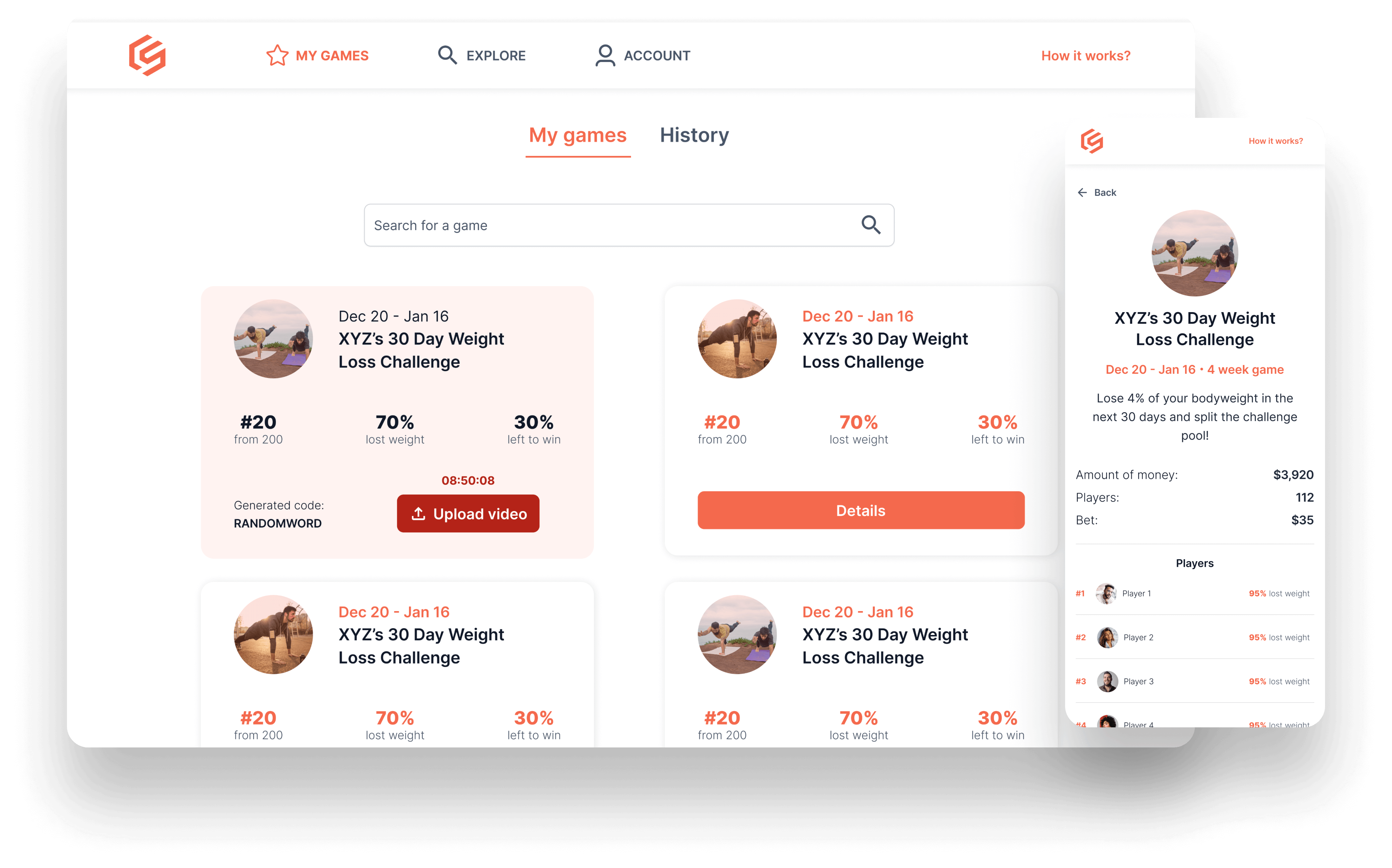 Spielseite screenshot