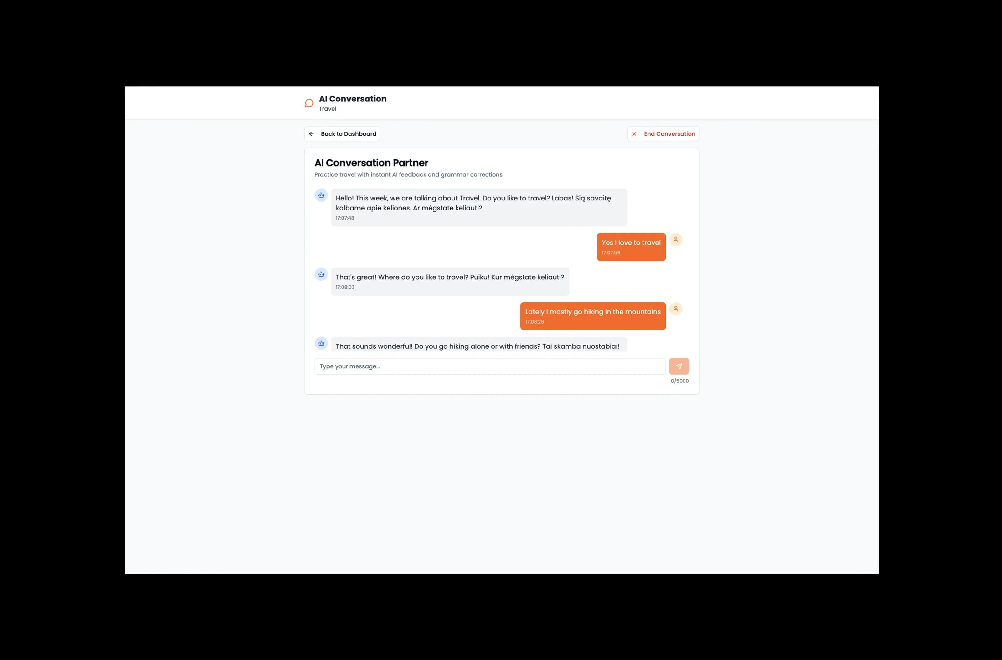 Interaktive Echtzeit-Übungsmodi screenshot