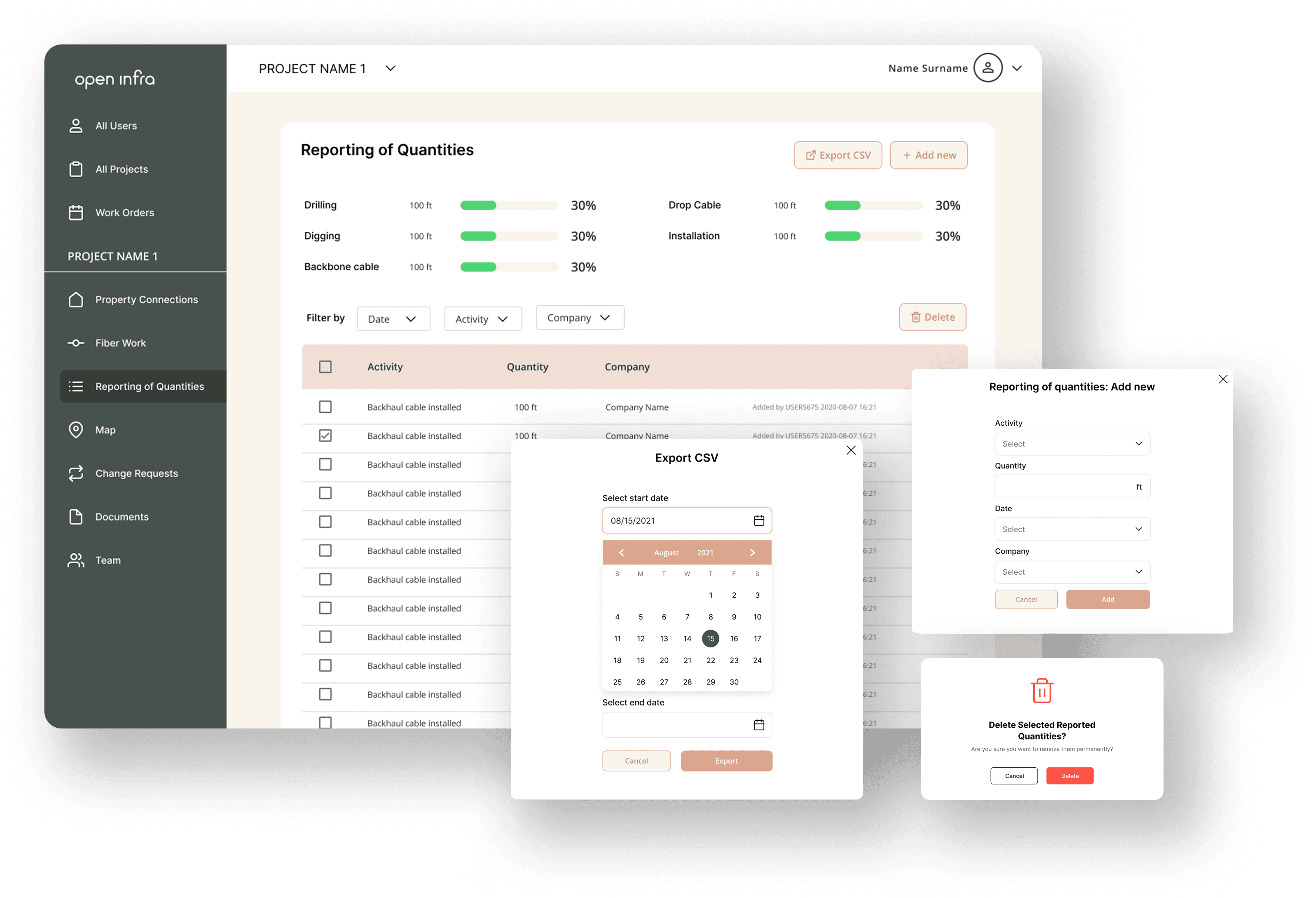 Mengenerfassung screenshot
