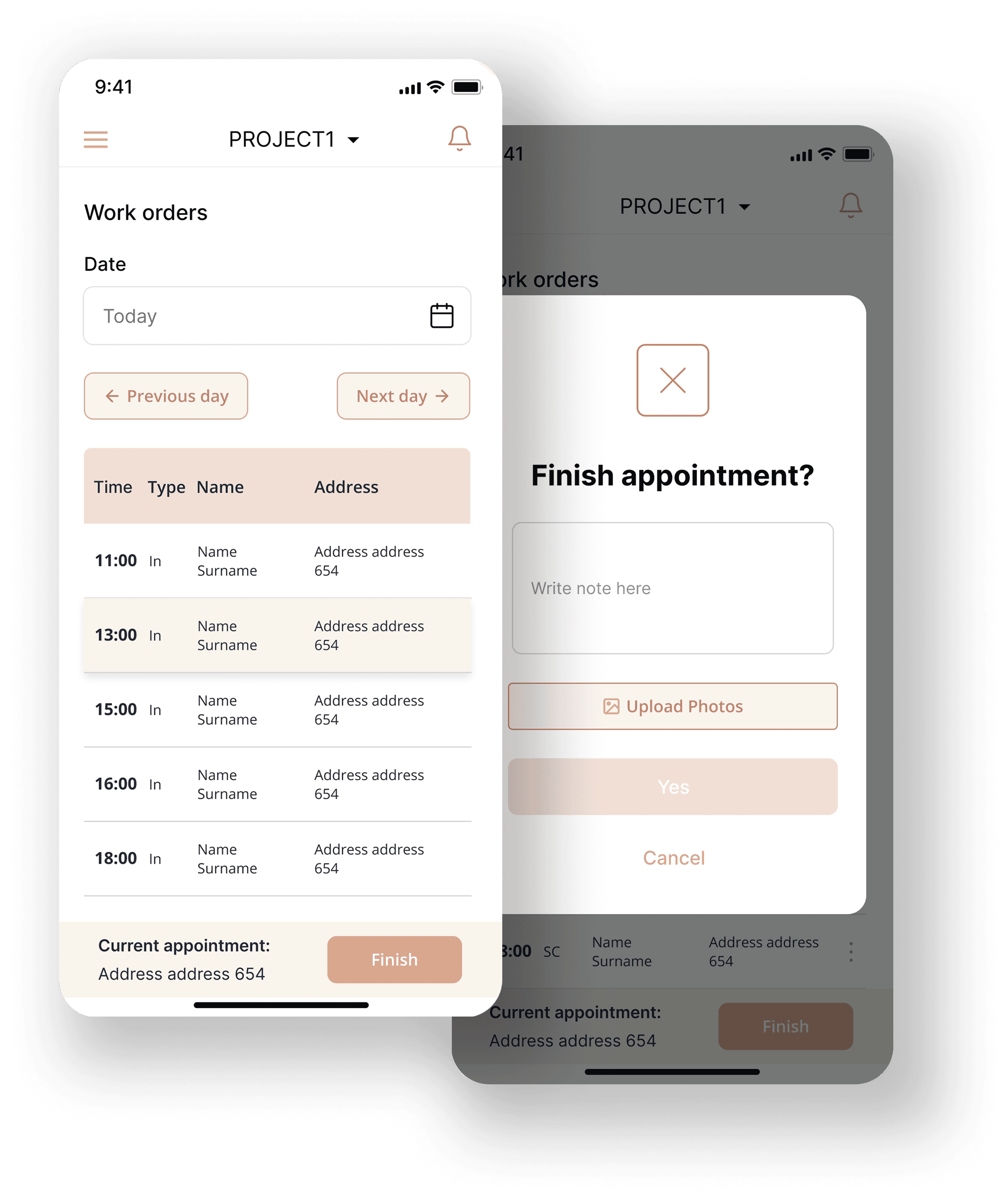 Arbeitsplan screenshot