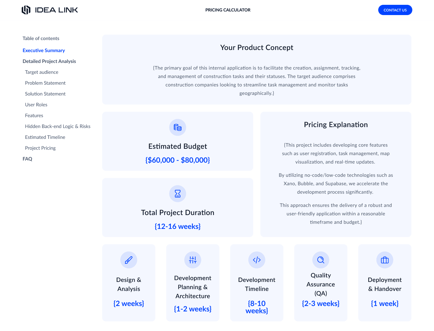 Von komplexen Angeboten zu 3-Minuten-Schätzungen