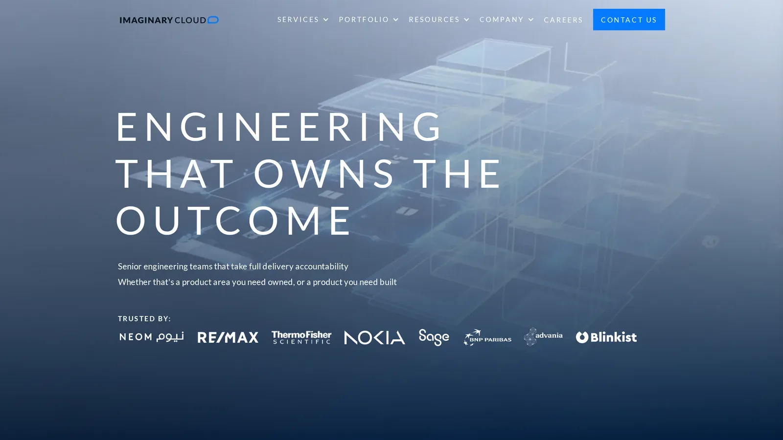 Imaginary Cloud homepage
