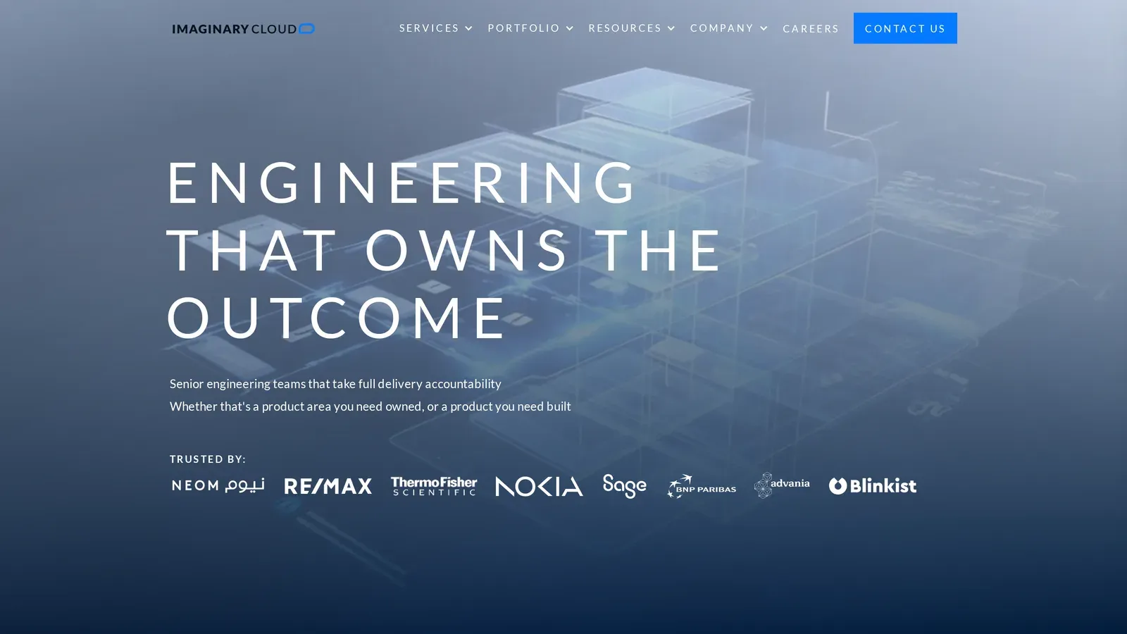 Imaginary Cloud homepage