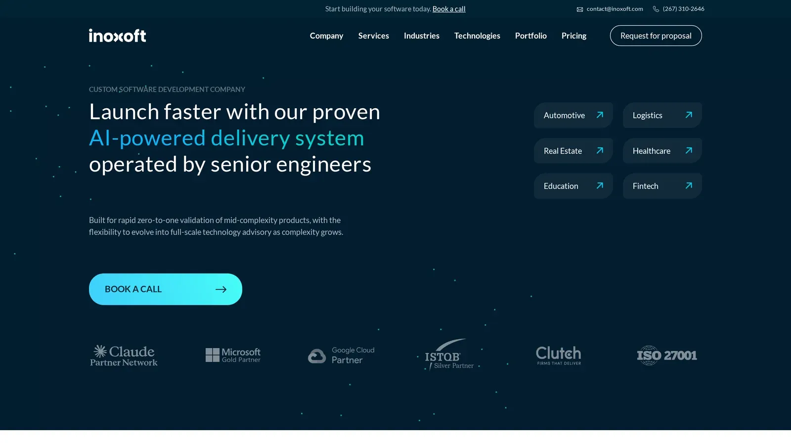 Inoxoft homepage