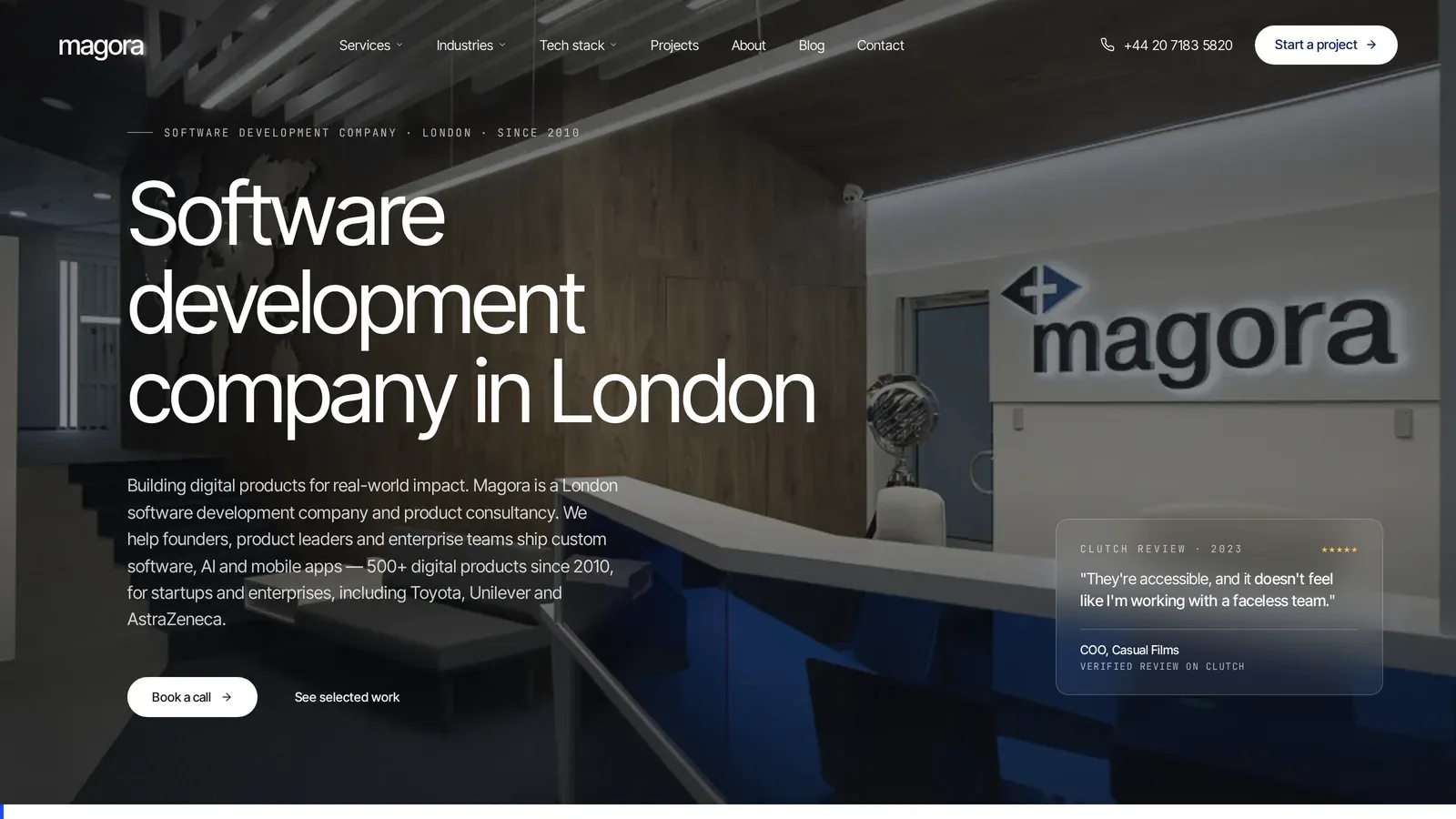 Magora homepage