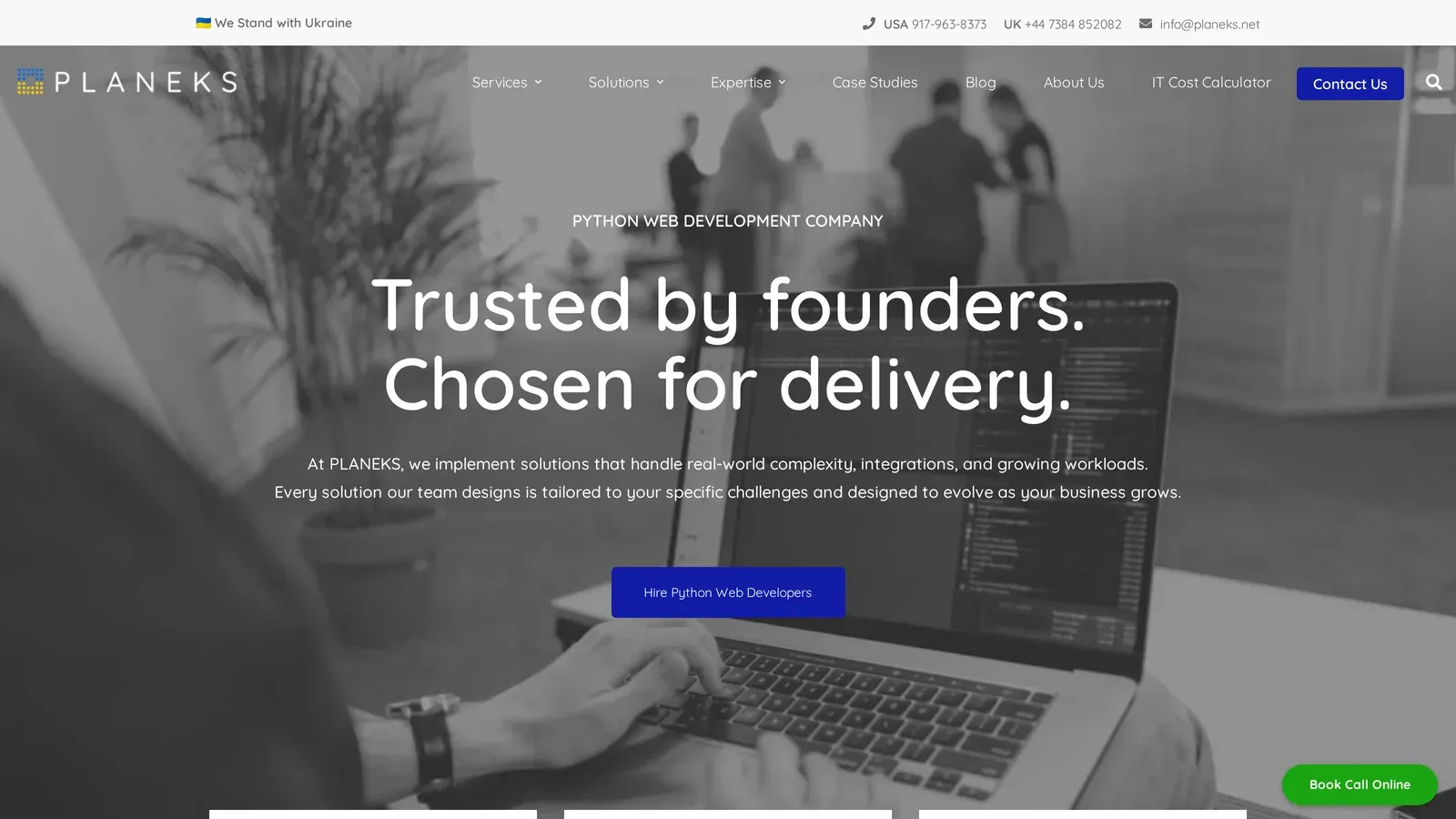 PLANEKS homepage