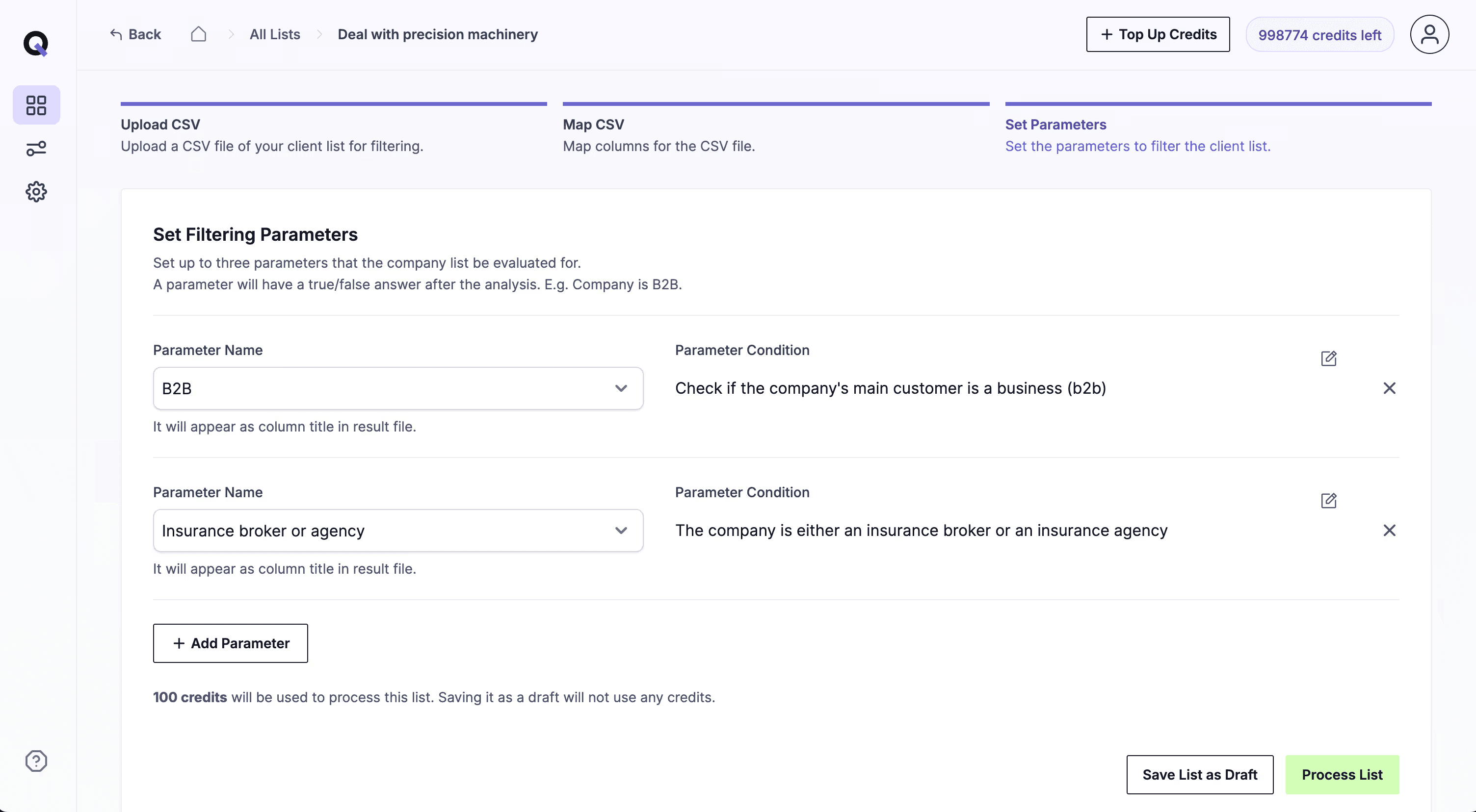 Capture d'écran du produit QualifyHQ