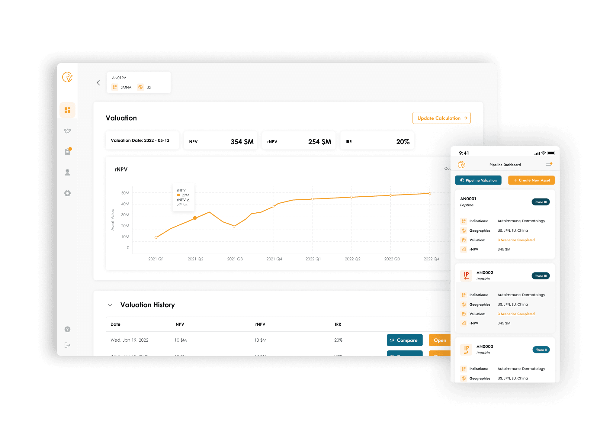 Valuation platform overview