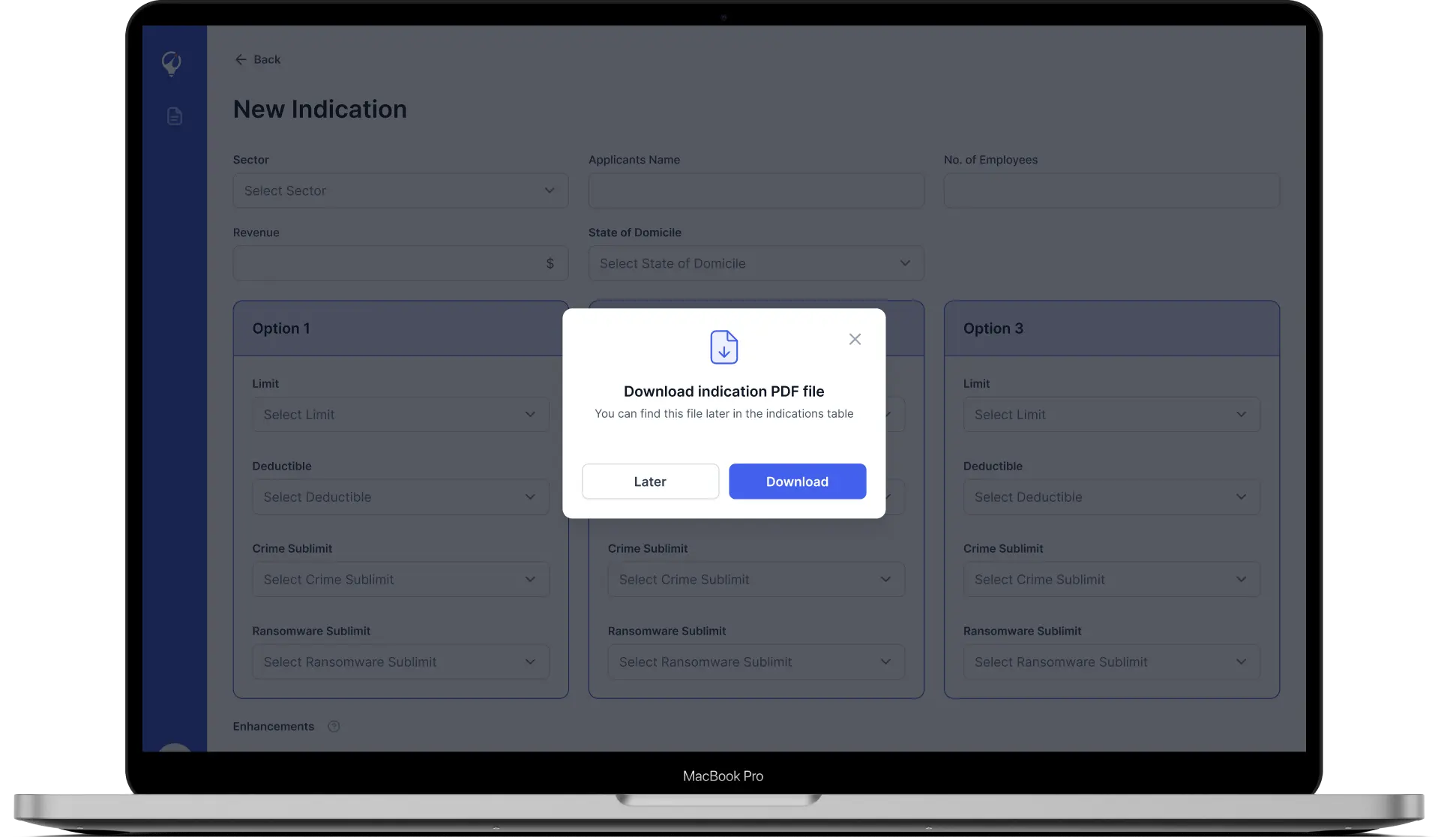 MGA insurance software - quote generation and document management