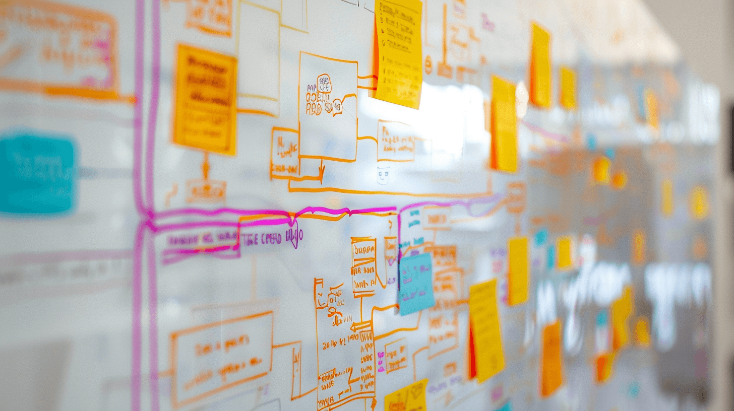 Many tools on a whiteboard