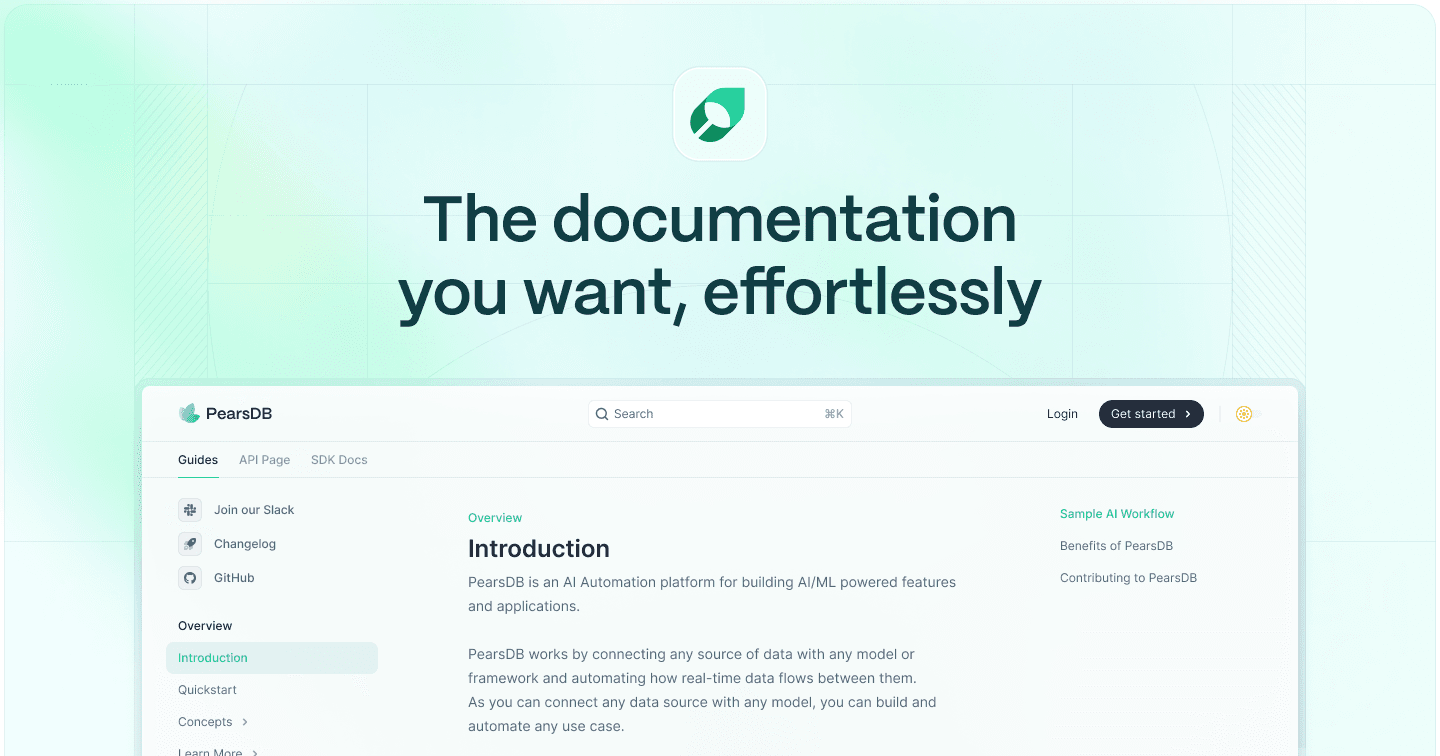 Mintlify Interface