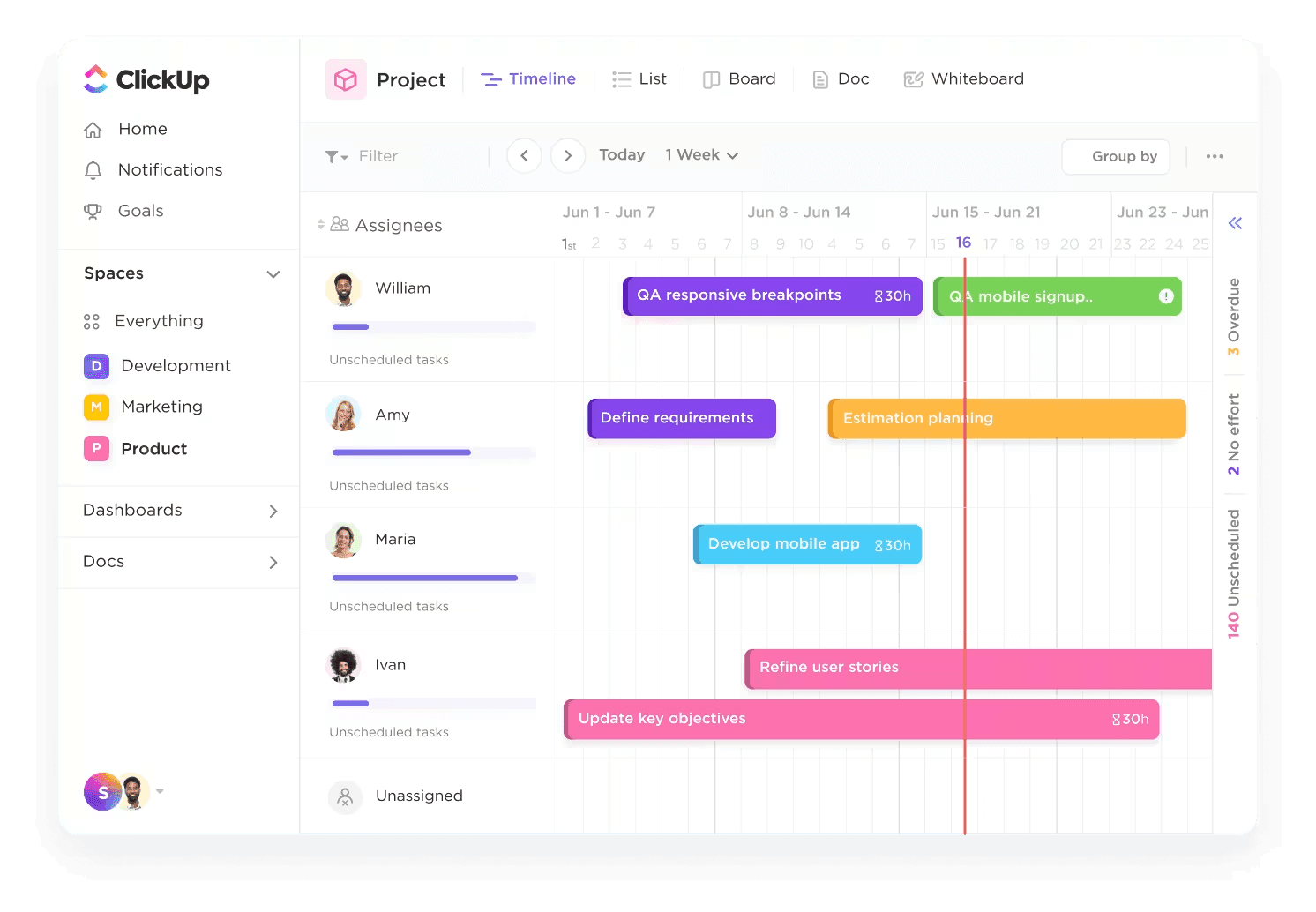 Clickup interface
