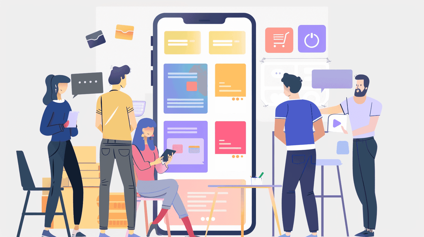 Many people working on a software project