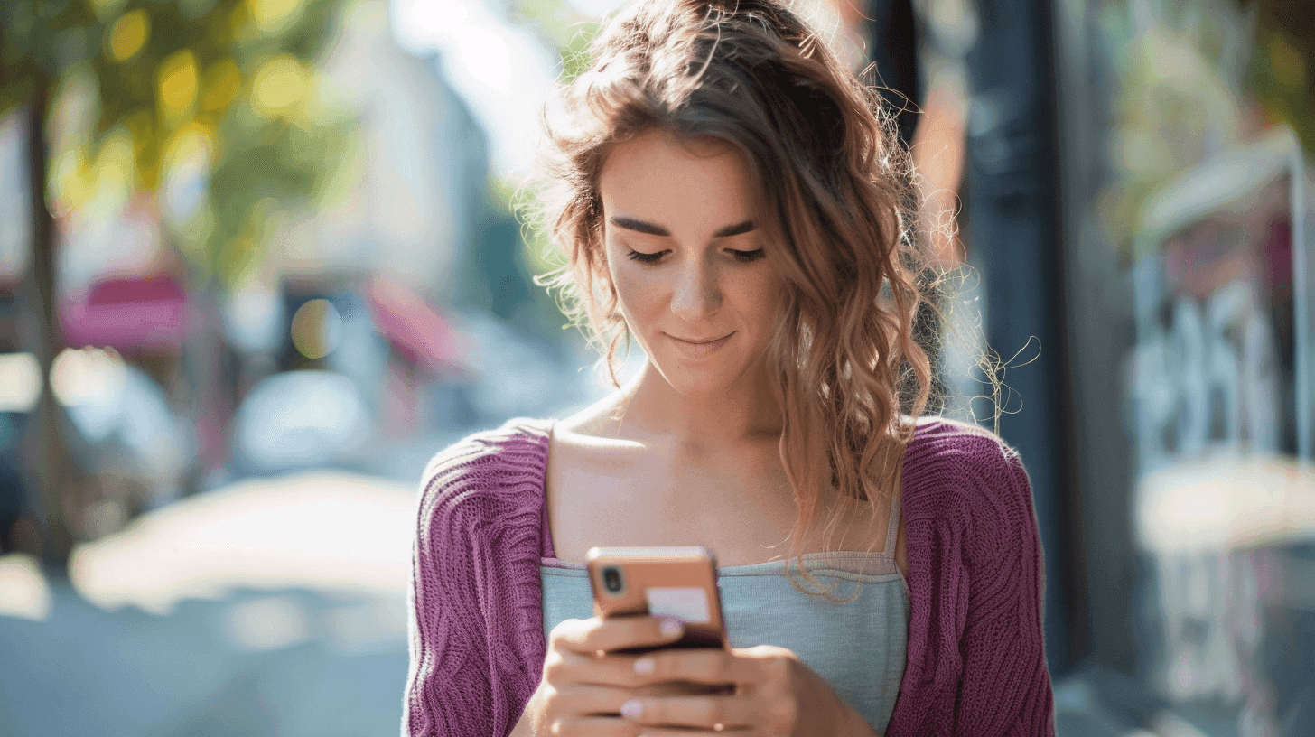 Person using a phone
