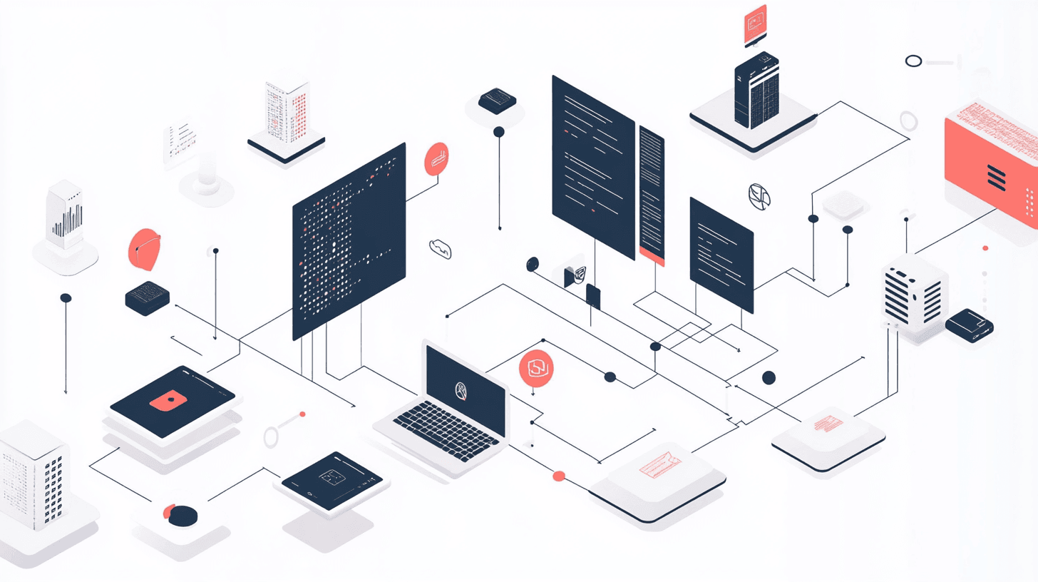 Plans of a website illustration