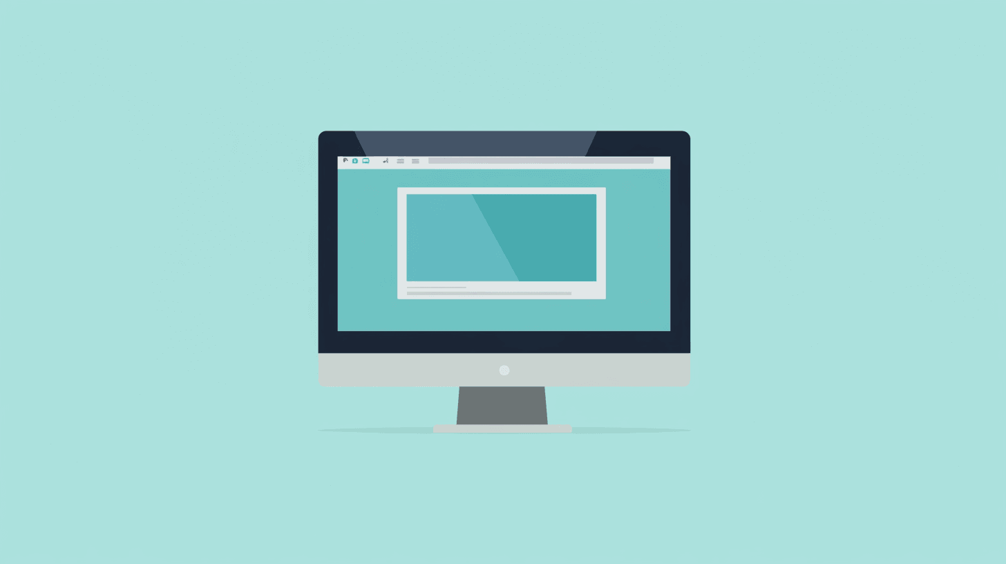 Computer screen illustration