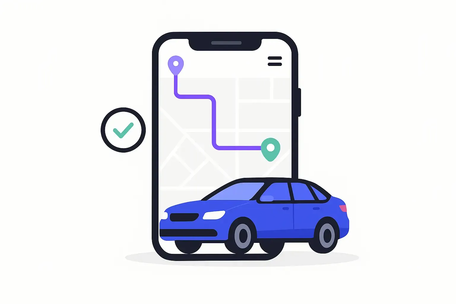 An illustration of how to build an app like uber: the definitive guide for 2025
