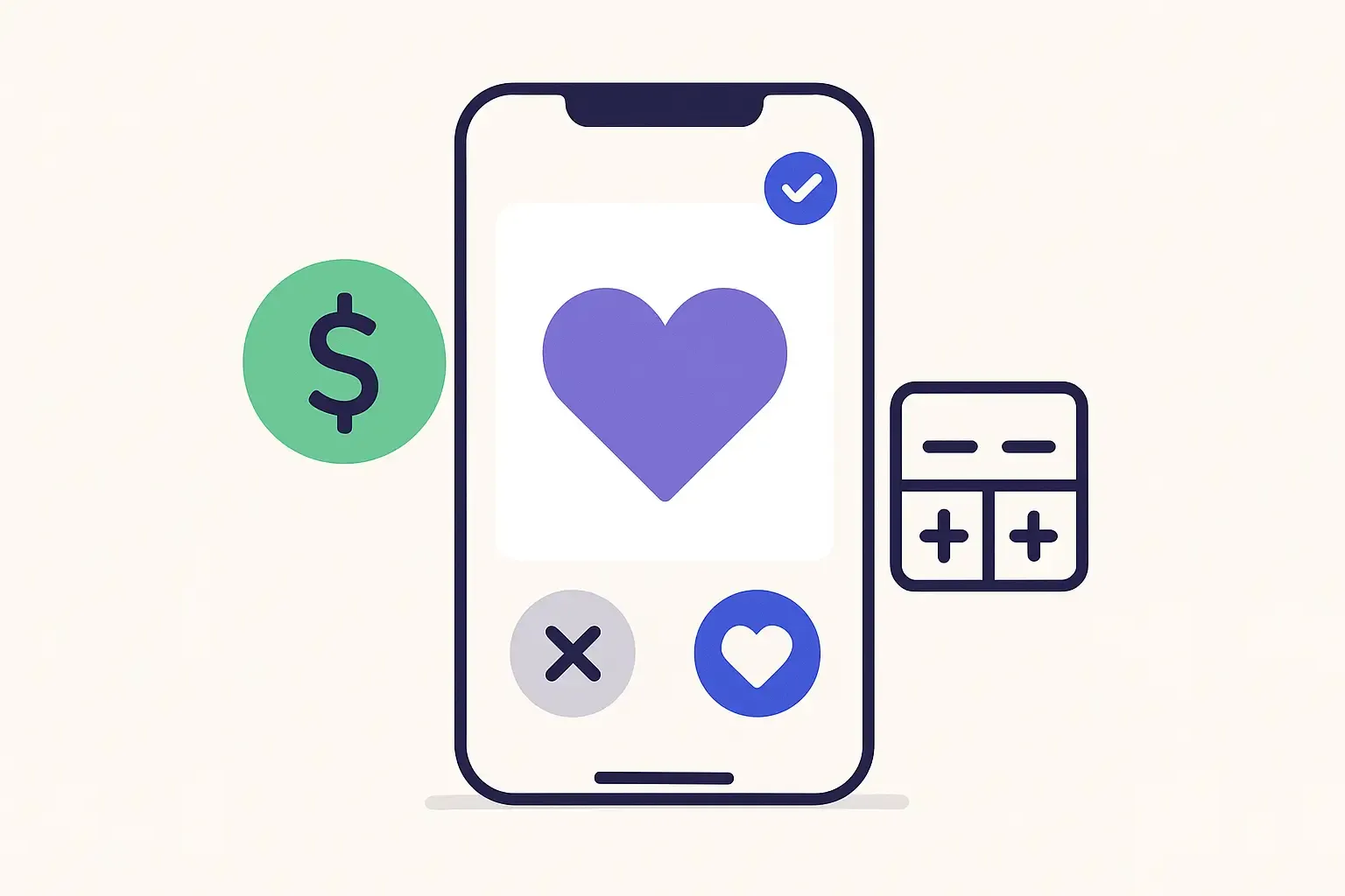 An illustration of how much does it cost to develop an app like tinder? a comprehensive guide