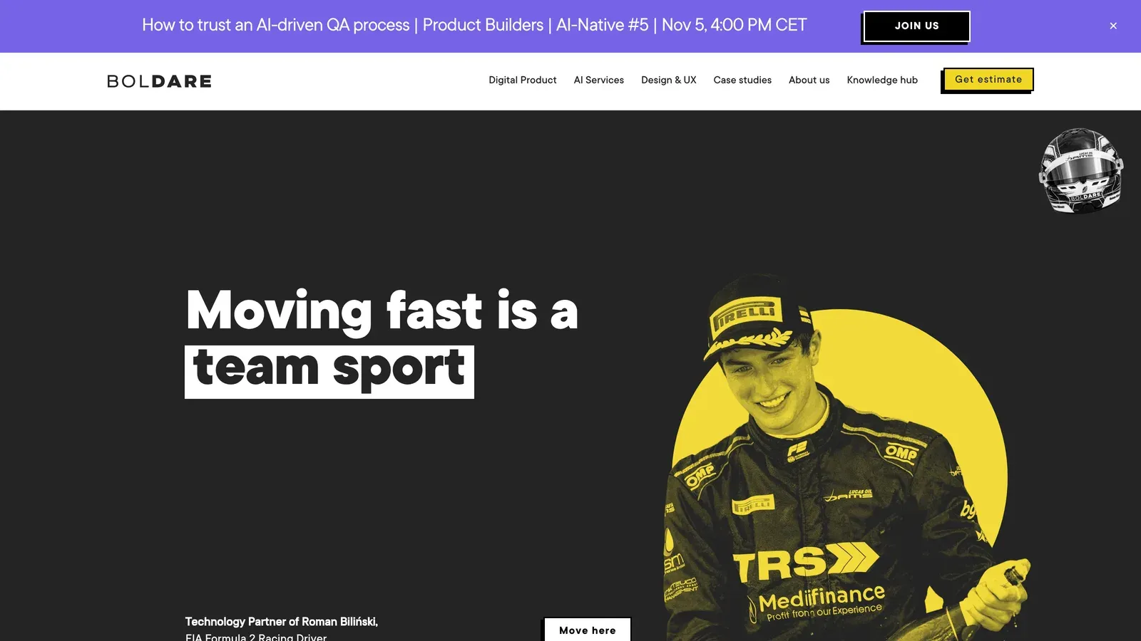 Boldare homepage