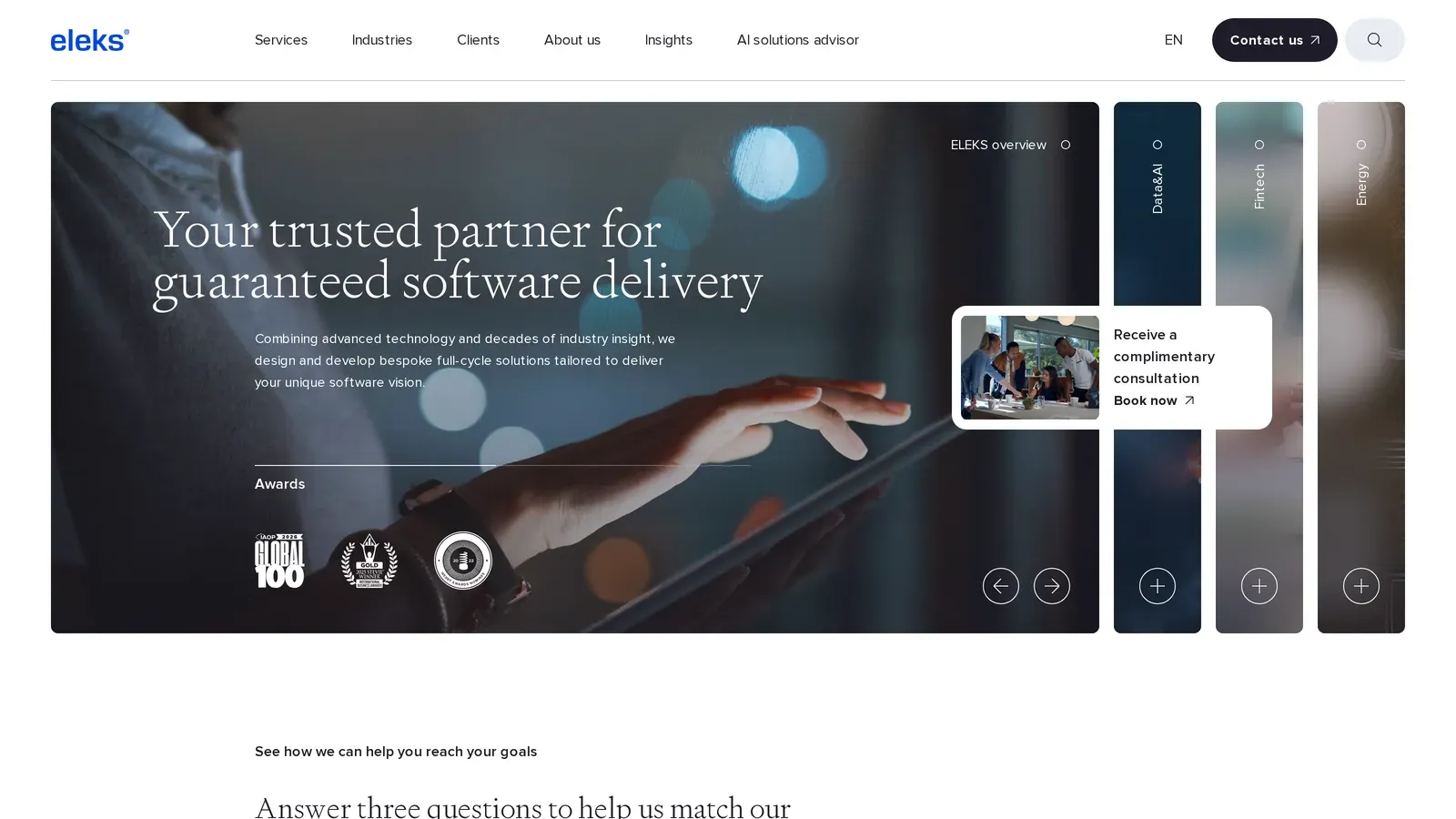 ELEKS homepage