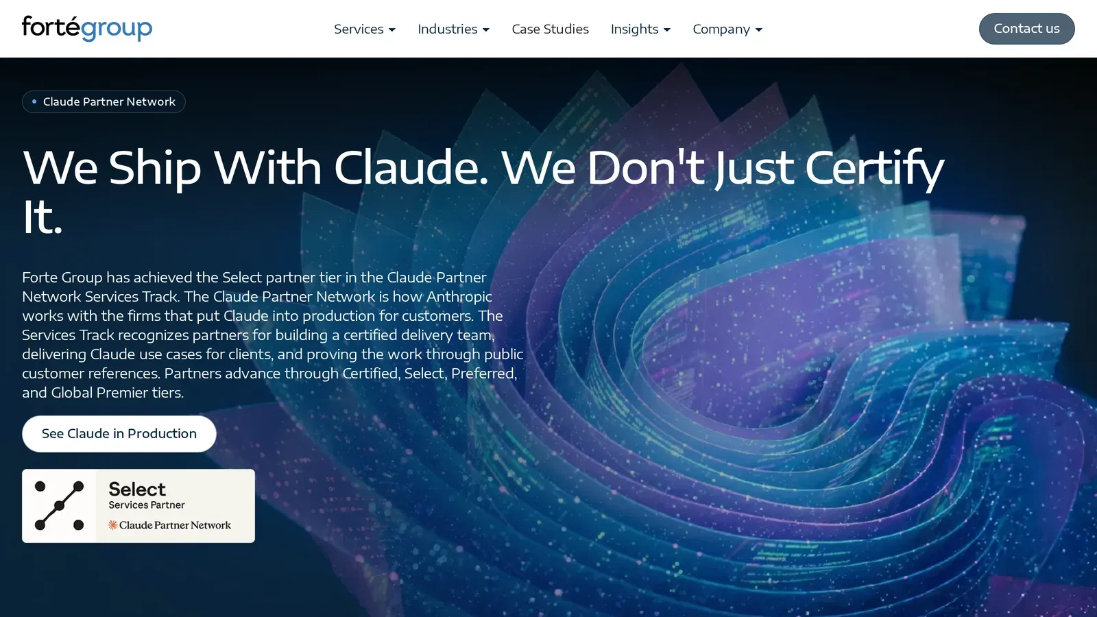 Forte Group homepage