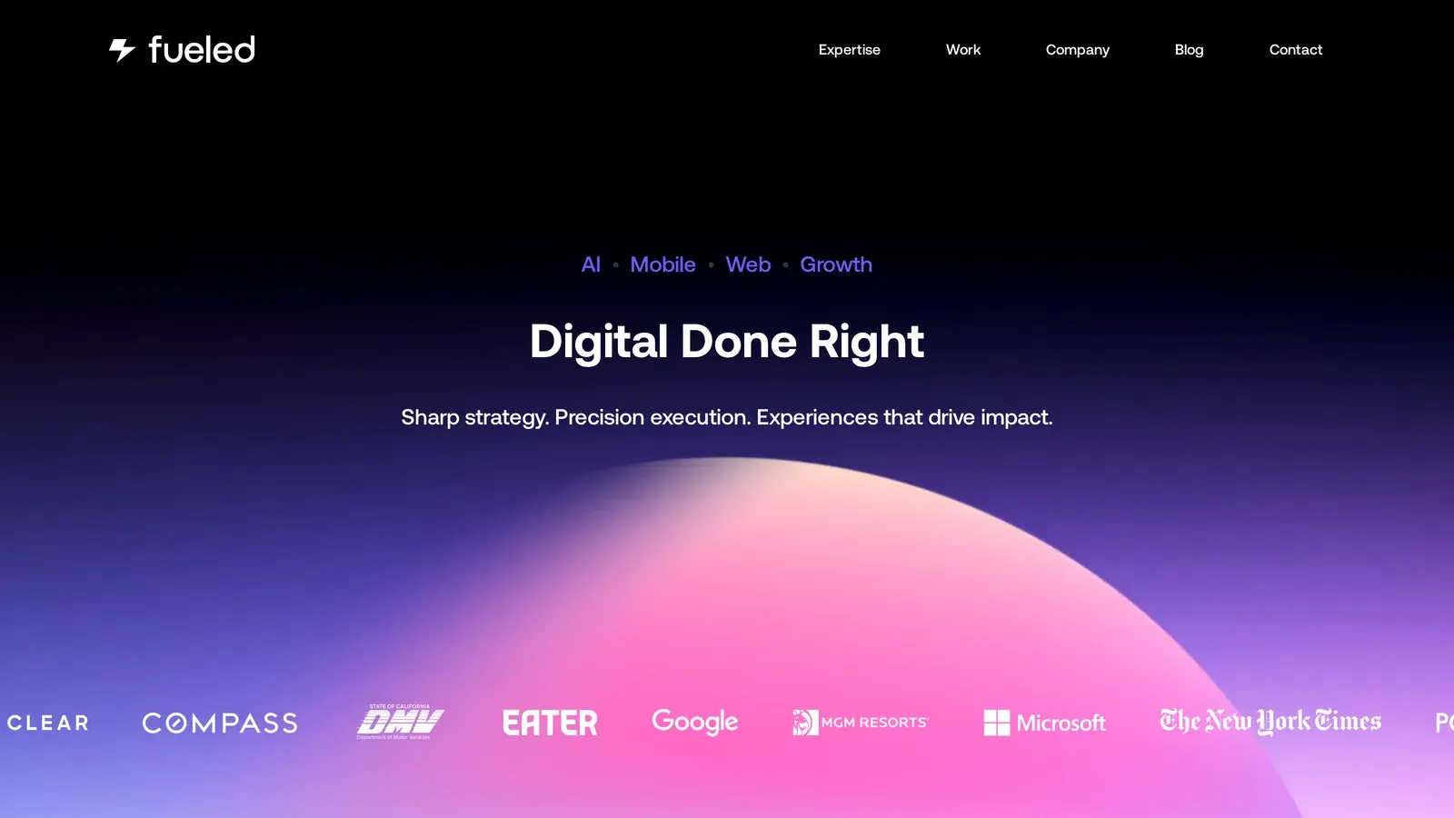 Fueled homepage