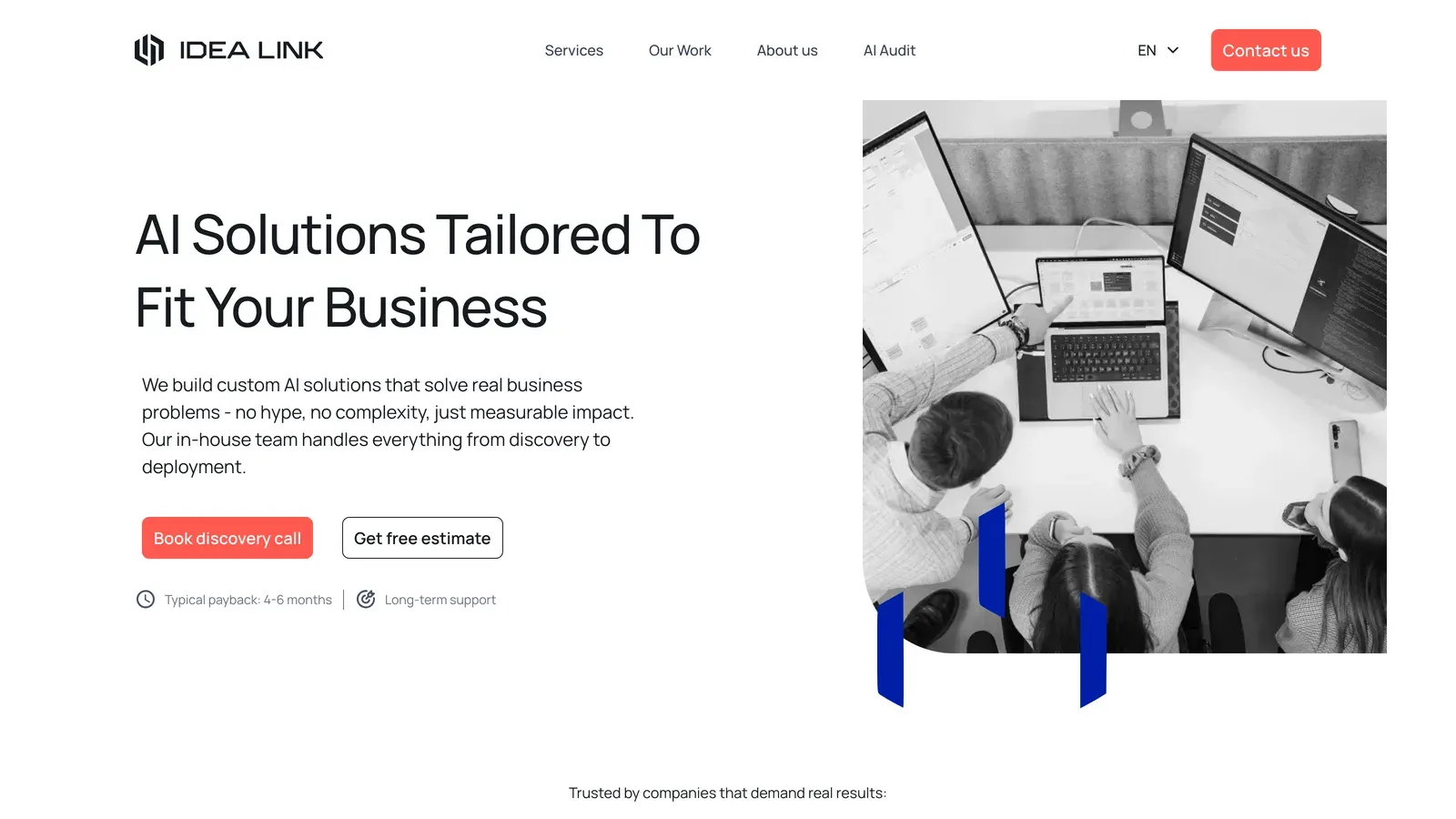 Idea Link homepage