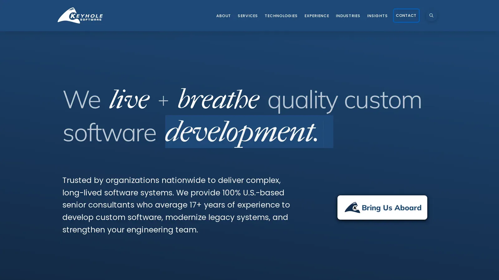 Keyhole Software homepage